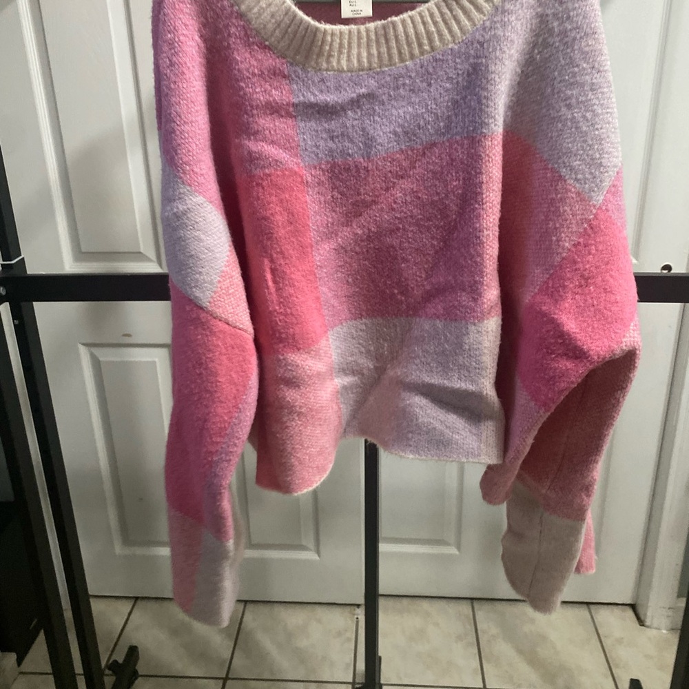 Jessica Simpson Pink and Purple Women's Sweater